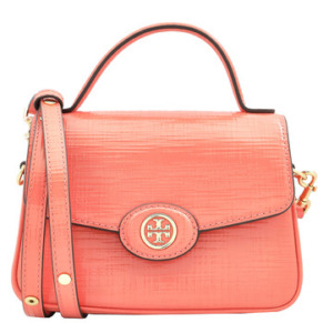 Túi xách tay Tory Burch Robinson nhỏ Coral Crush