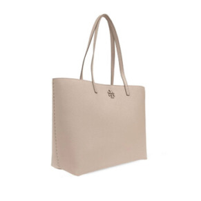 Tory Burch Fresh Clay McGraw Pebbled Leather Tote Bag