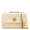 Túi xách Tory Burch Kira Chevron nhỏ màu kem có thể chuyển đổi đeo vai
