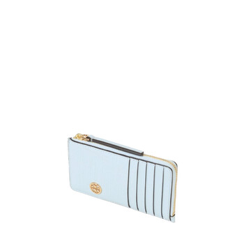 Tory Burch Patent Leather Robinson Crosshatched Card Case