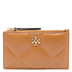 Ví đựng thẻ Tory Burch Kira dáng kim cương màu nâu