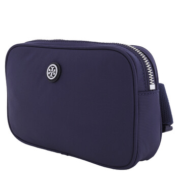 Tory Burch Virginia Nylon Belt Bag In Royal Navy