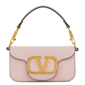 Túi Nữ Valentino Garavani Loco Nhỏ Da Bò Màu Hồng Thạch Anh