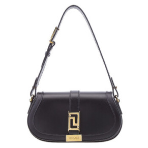 Túi xách mini da smooth Versace Greca Goddess màu đen